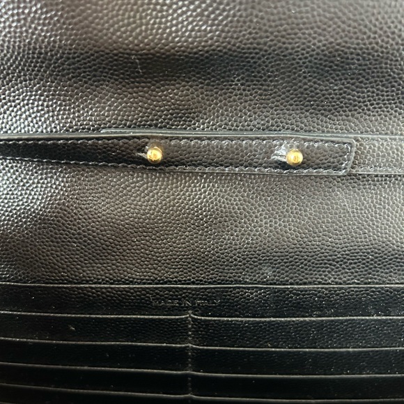 SOLD Saint Laurent YSL Monogram Large Wallet on Chain Grained Leather 100% Auth - Picture 5 of 14